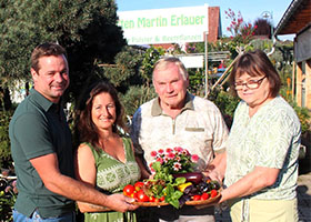Übergabe der Gärtnerei von Gerda und Gottlieb Erlauer an Sandra und Martin Erlauer
